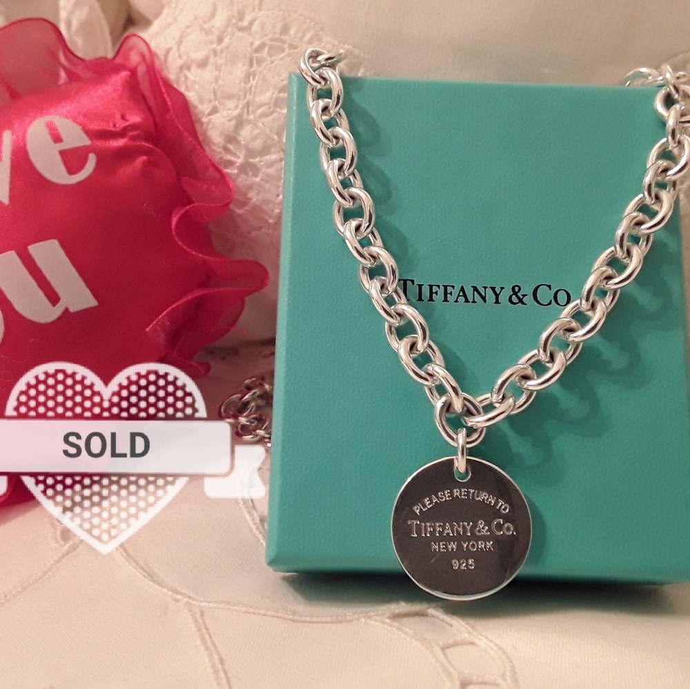 RETURN TO TIFFANY & CO. 925 NECKLACE 20" 66 GRAMS - Picture 1 of 8